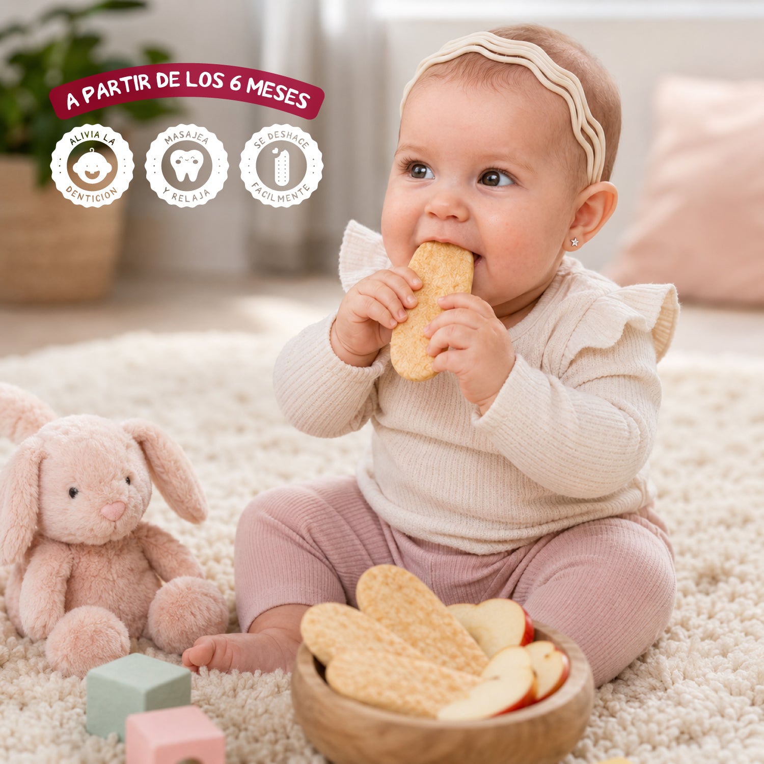 Galleta Baby Mum-Mum sabor Manzana y Calabaza 50 gr