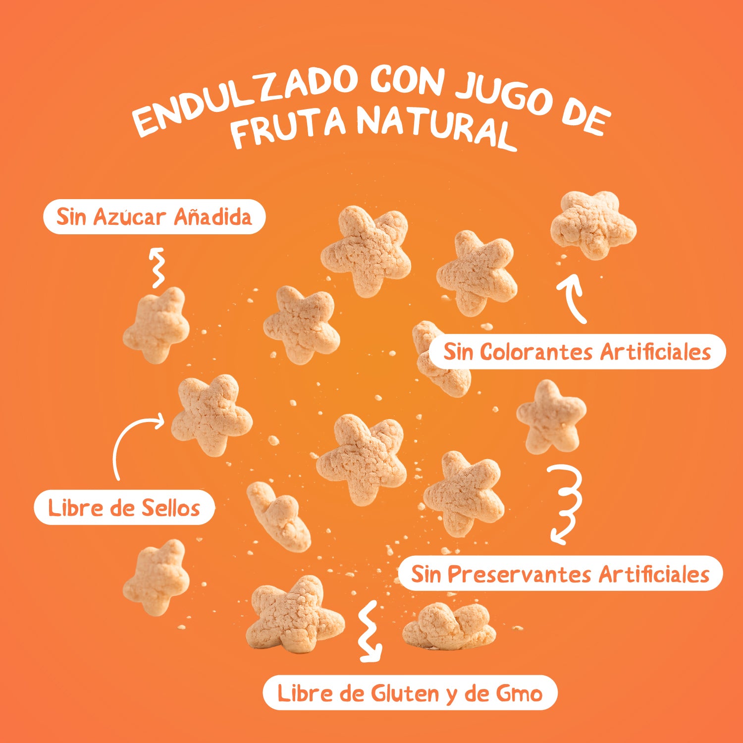 Cereal Baby Mum-Mum Puff sabor Manzana y Plátano 50 gr