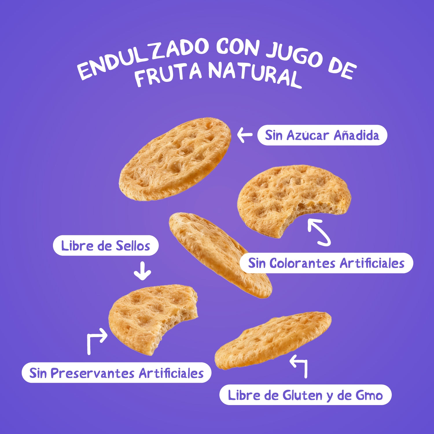 Galleta Junior Mum-Mum sabor Arándano 58 gr