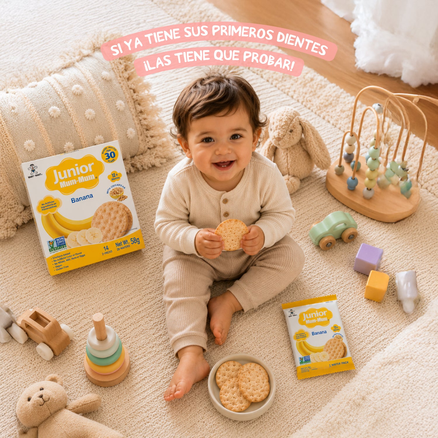 Galleta Junior Mum-Mum sabor Plátano 58 gr