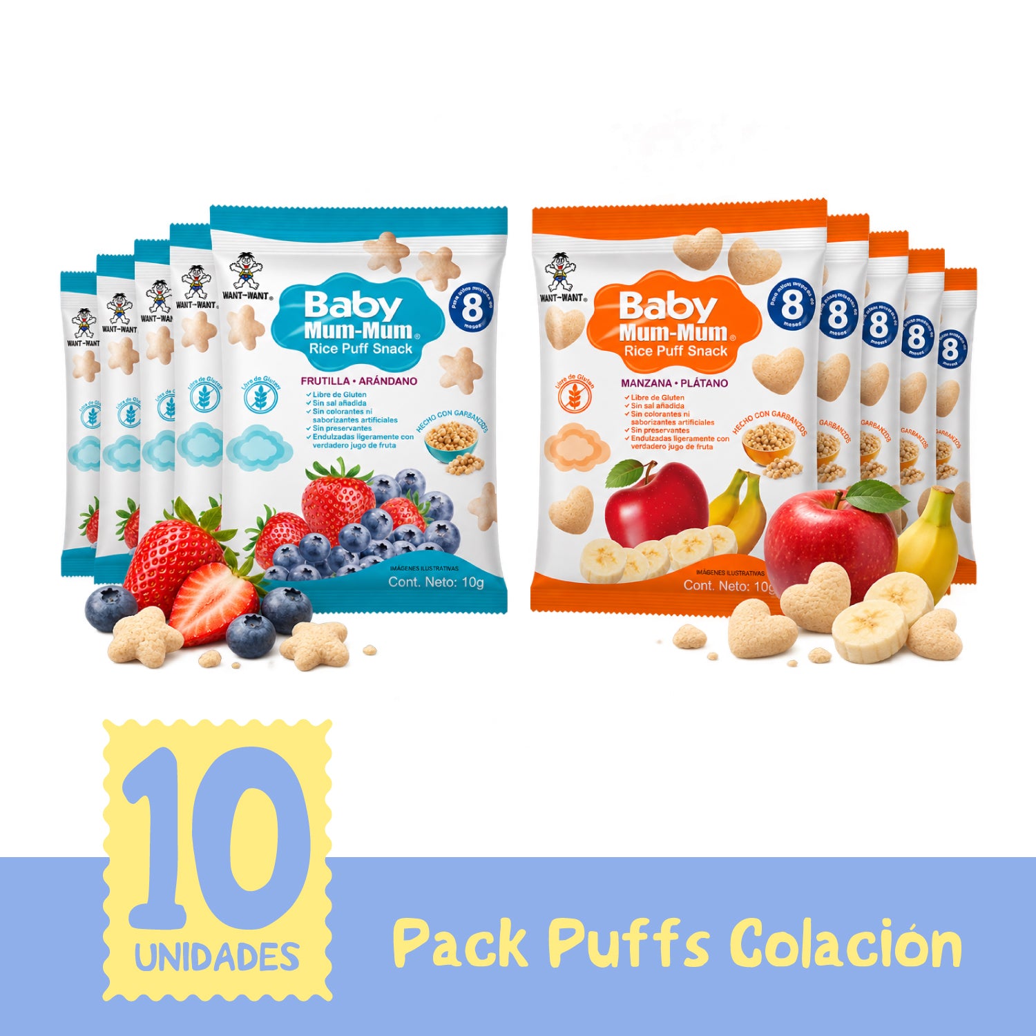 Pack Puffs colación