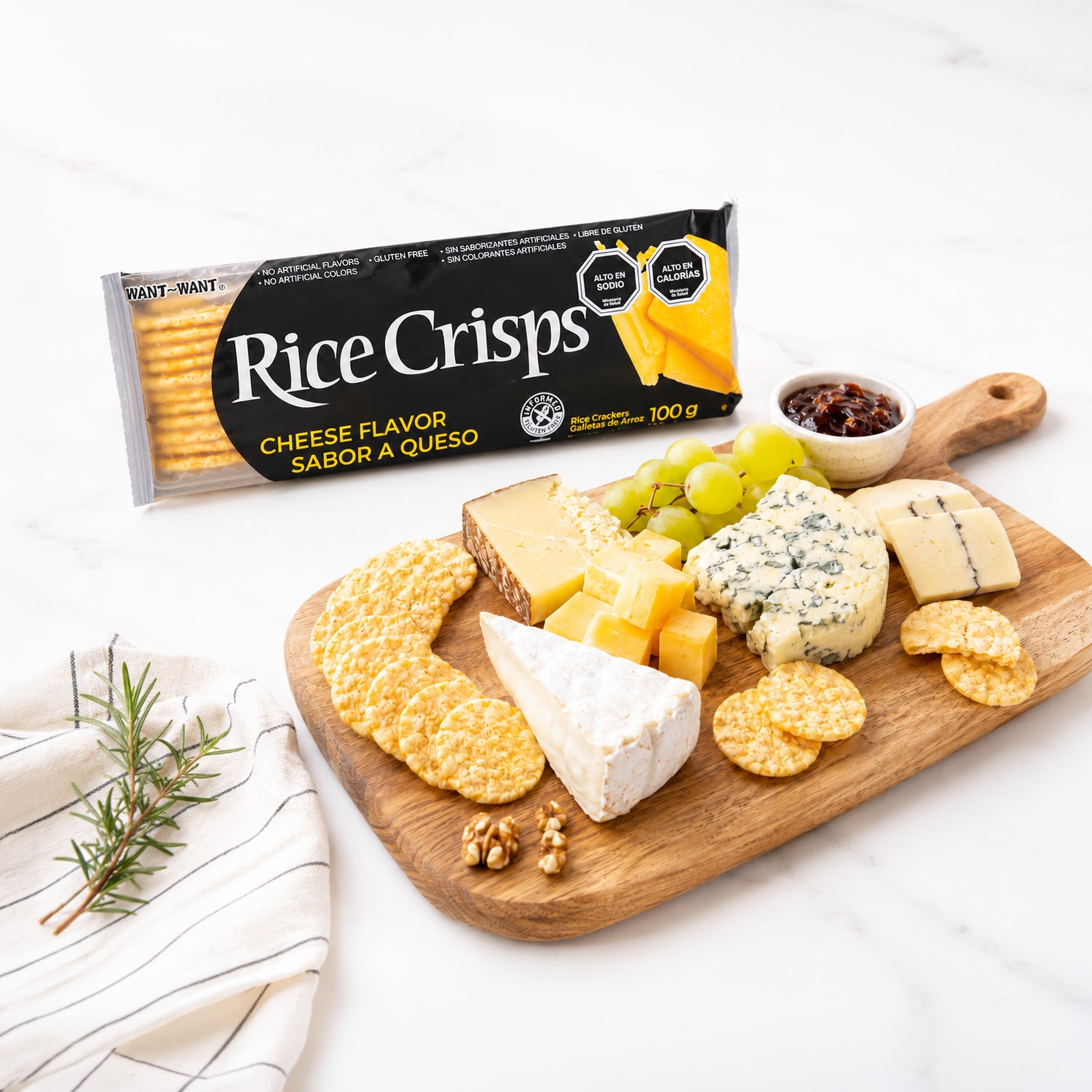 Galleta de arroz Rice Crisps sabor Queso 100 gr