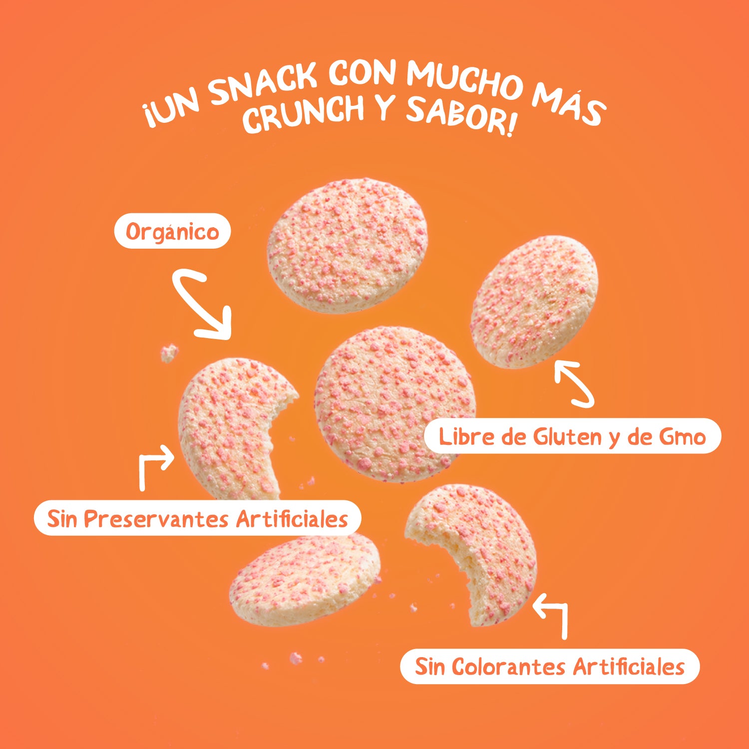 Galleta Toddler Mum-Mum Orgánica sabor Camote y Granada 50 gr