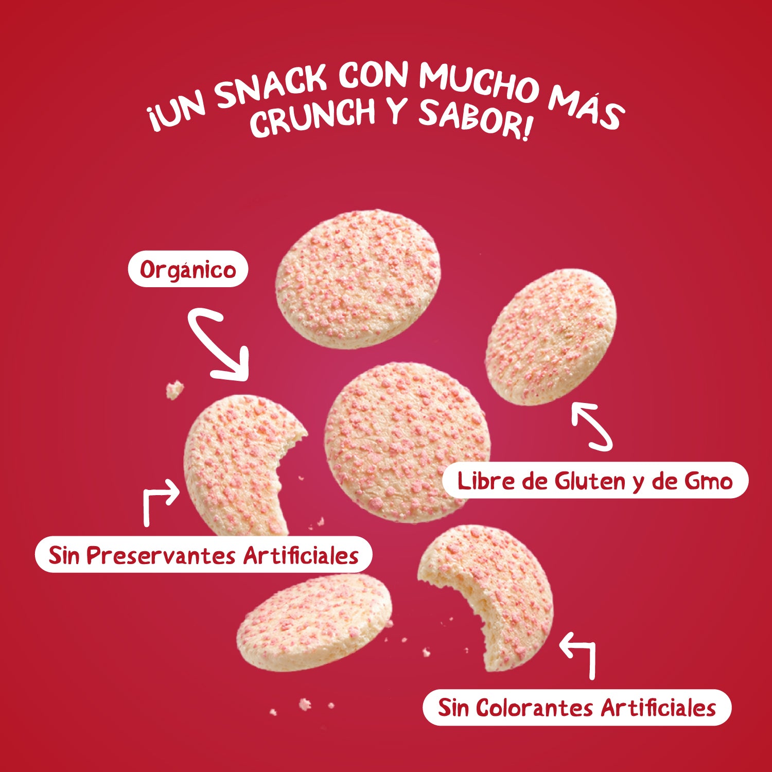 Galleta Toddler Mum-Mum Orgánica sabor Frutilla 50 gr