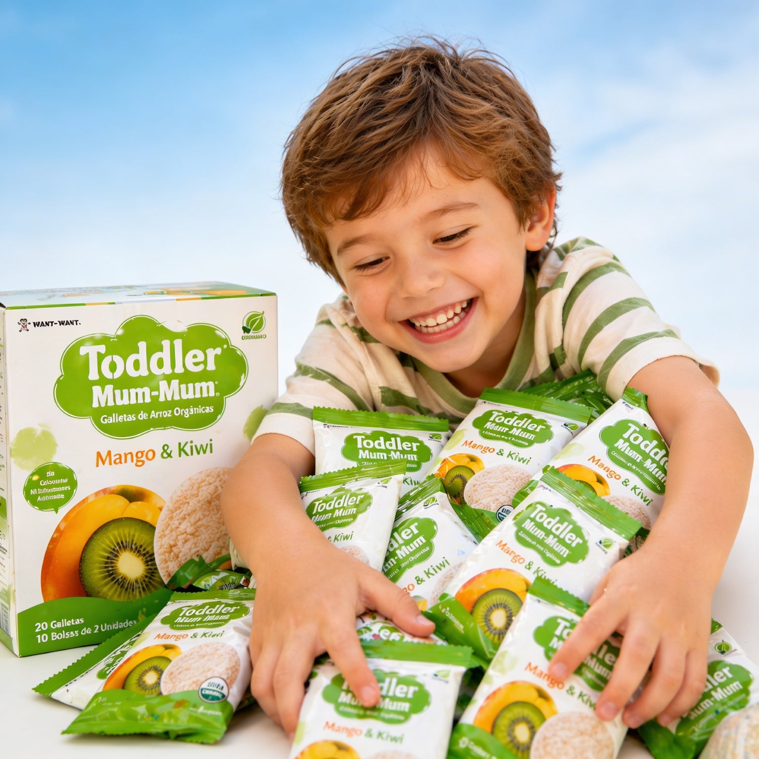 Galleta Toddler Mum-Mum Orgánica sabor Mango y Kiwi 50 gr